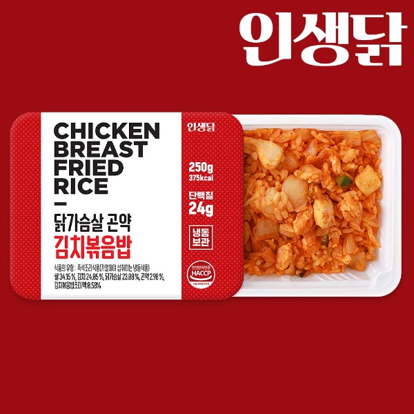 인생닭 닭가슴살 김치 곤약 볶음밥 250g 5팩