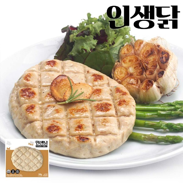 인생닭 닭가슴살 스테이크 마늘맛 100g 1팩