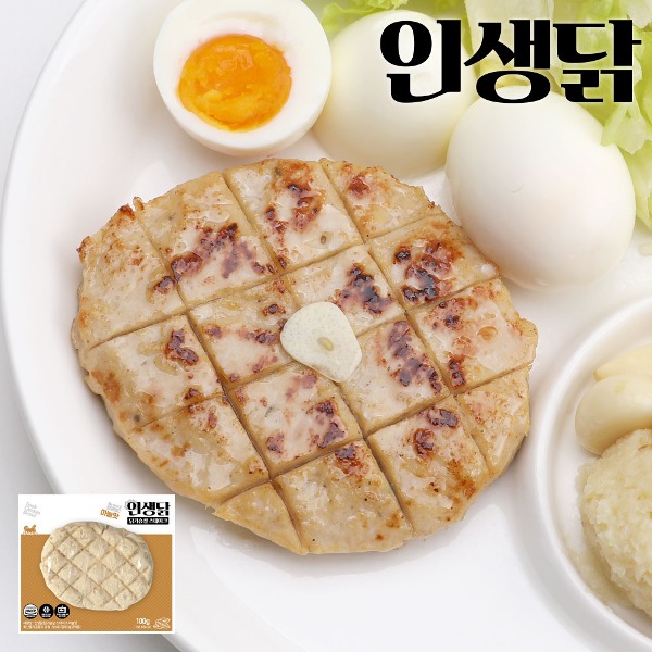 인생닭 닭가슴살 스테이크 마늘맛 100g 1팩